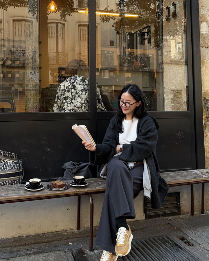 Cozy Wide-Leg Elastic Pants