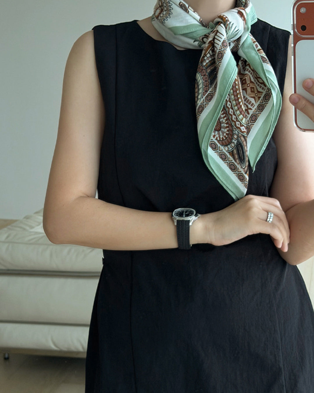 Heritage Geo Silk Scarf