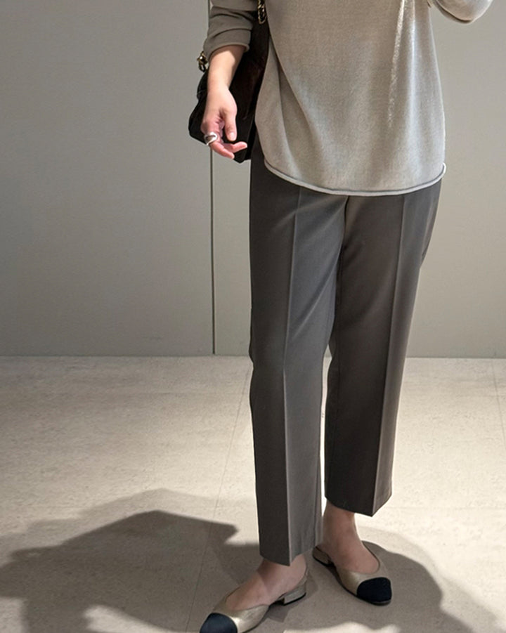 Tailored Pressed Tapered Trousers