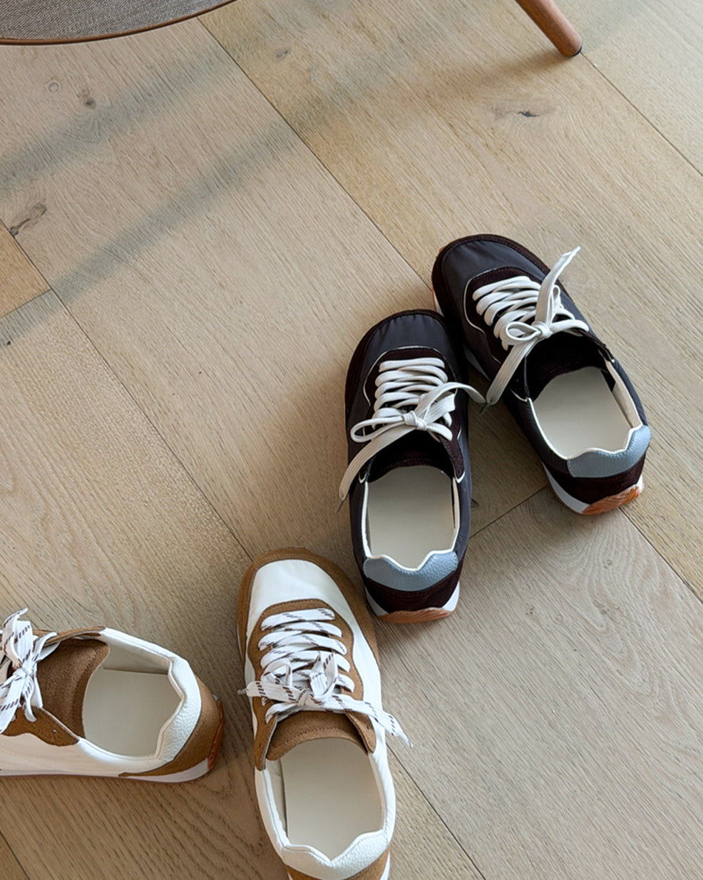 Suede Accent Neutral Sneaker