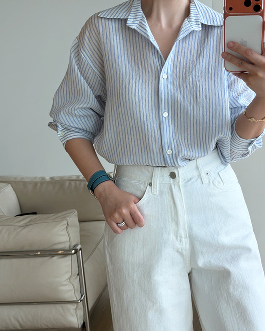 Lightweight Airy Stripe Shirt