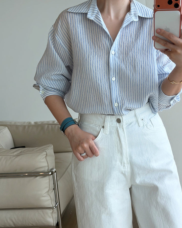 Lightweight Airy Stripe Shirt