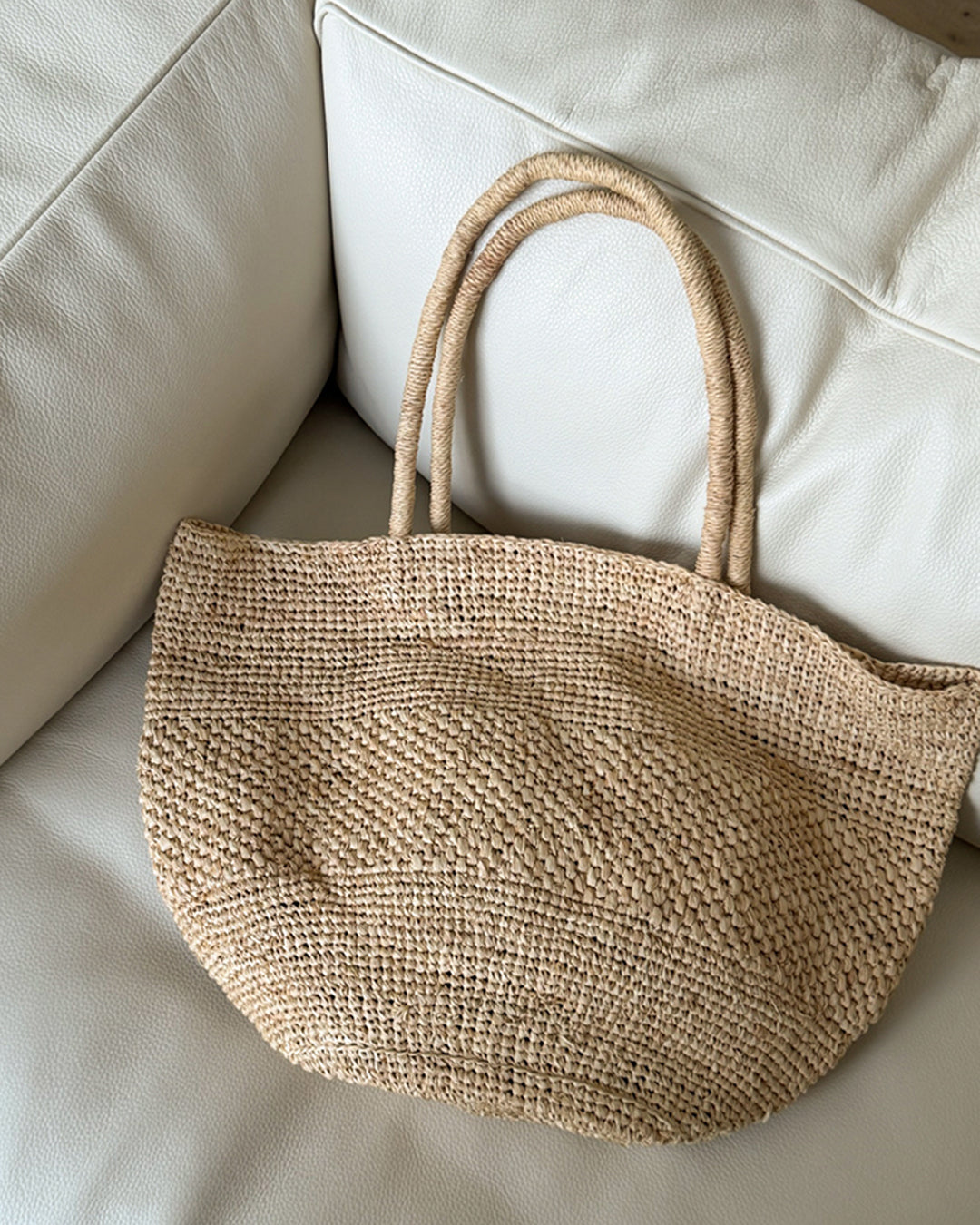 Aurelia Raffia Tote Bag