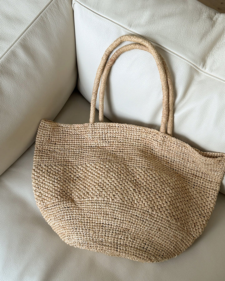 Aurelia Raffia Tote Bag