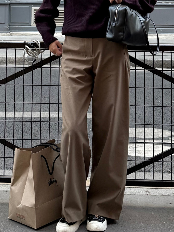 Adjustable Tailored Pinstripe Trousers