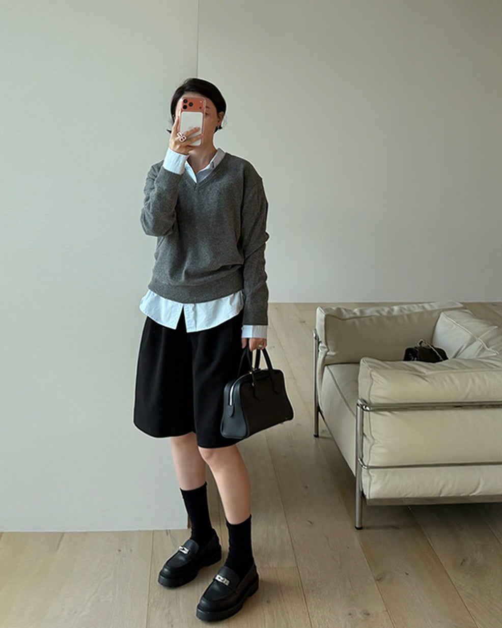 Double-Pleated Tummy-Control Tailored