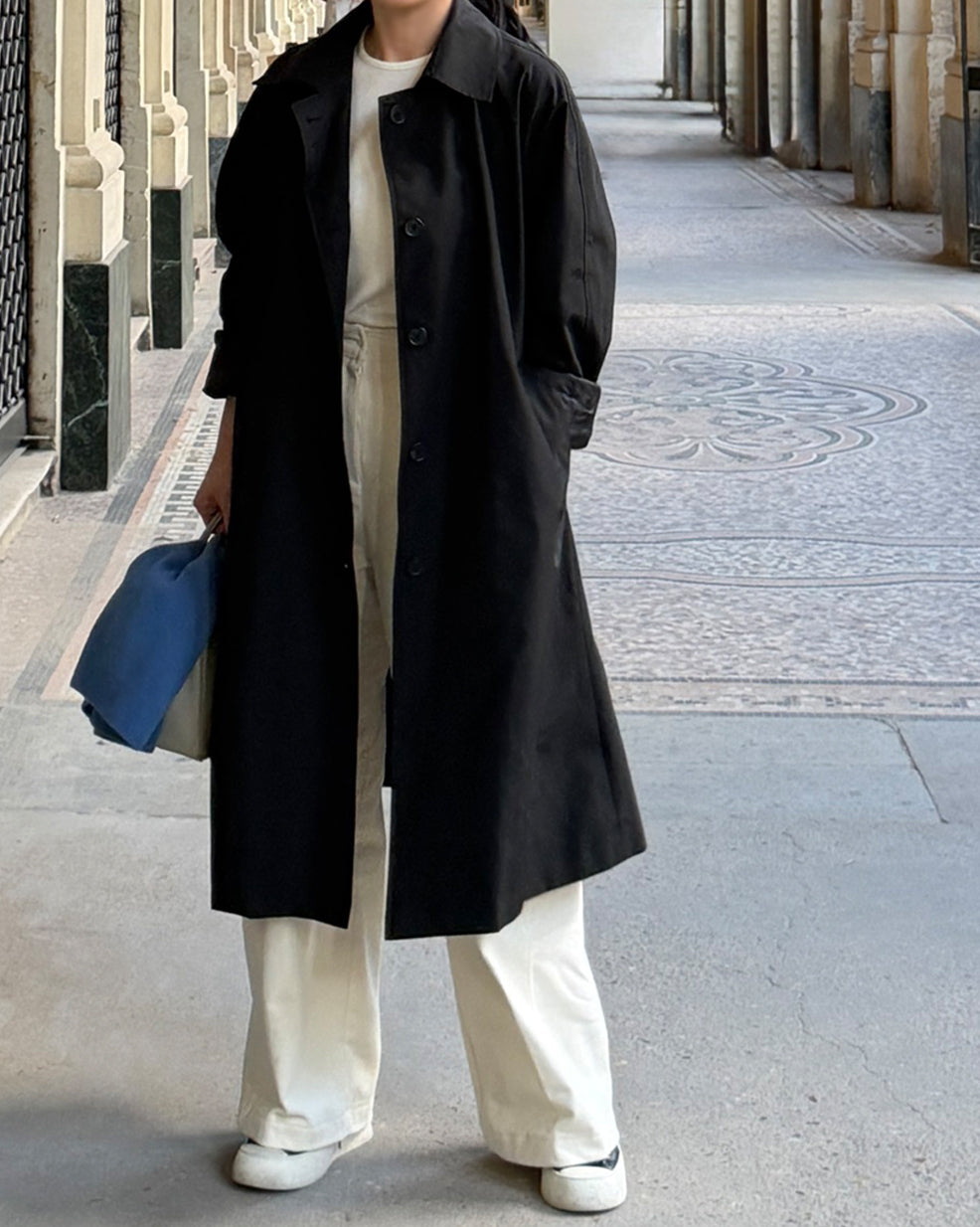 Classic Everyday Minimalist Coat - Black