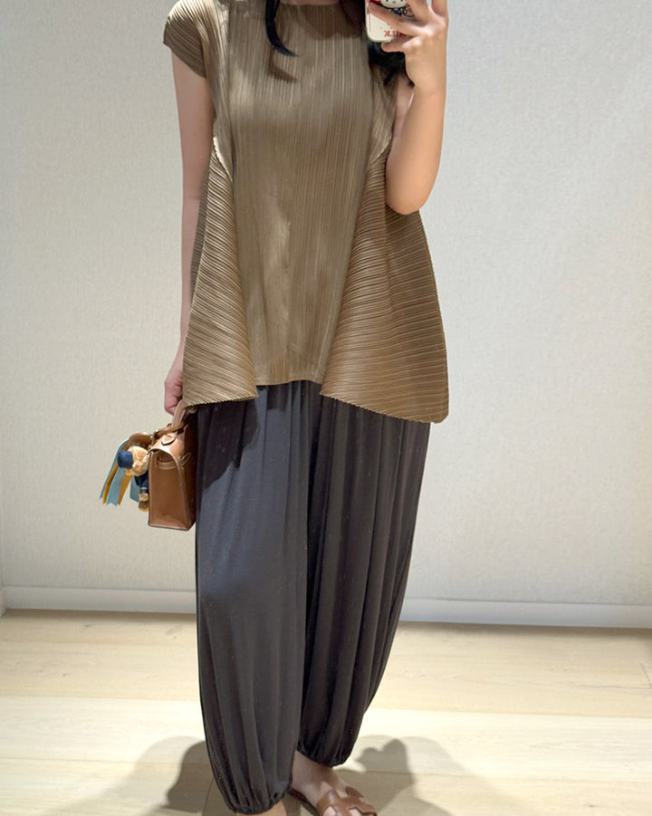 Gathered Harem Jogger Pants