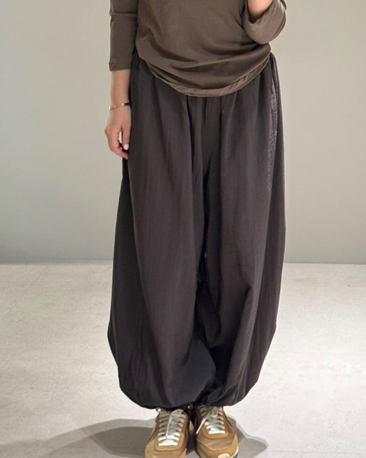 Rayon Blend Balloon Pants
