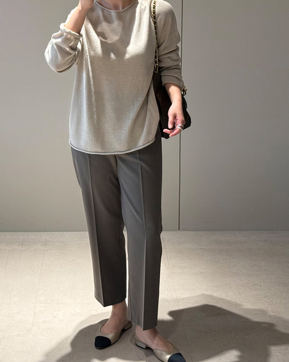 Tailored Pressed Tapered Trousers
