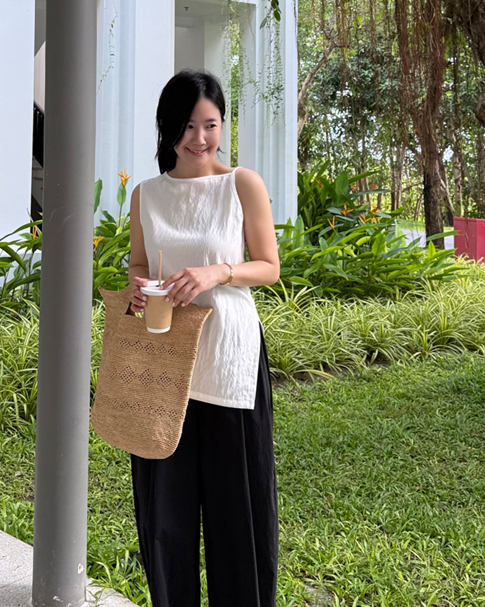 100% Natural Raffia Handwoven Tote Bag
