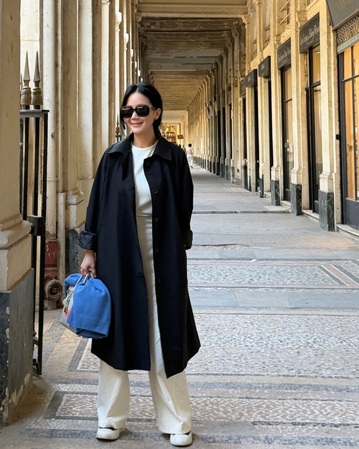 Classic Everyday Minimalist Coat - Black