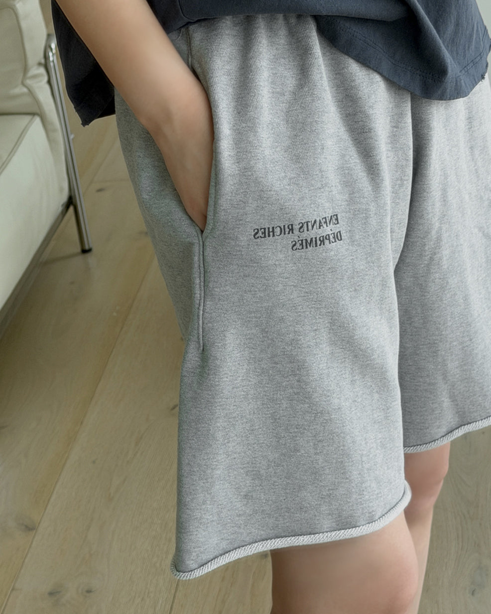 100% Cotton Graphic Sweat Shorts