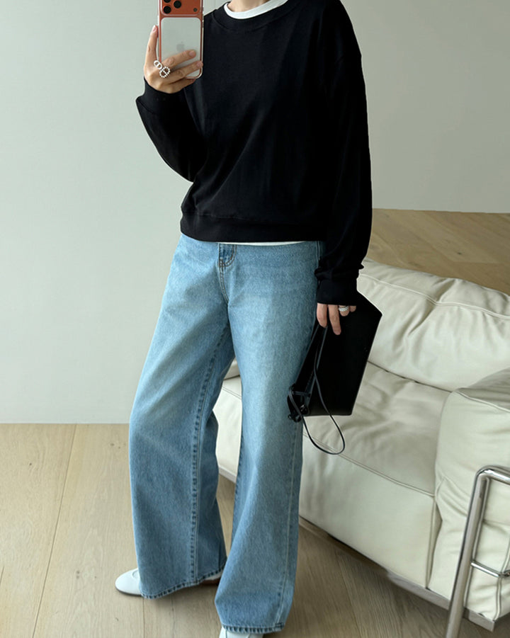 Soft Gauze-Touch Long Sleeve Top
