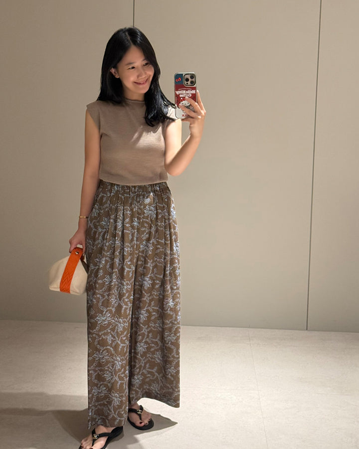 Fine Knit Cap Sleeve Top