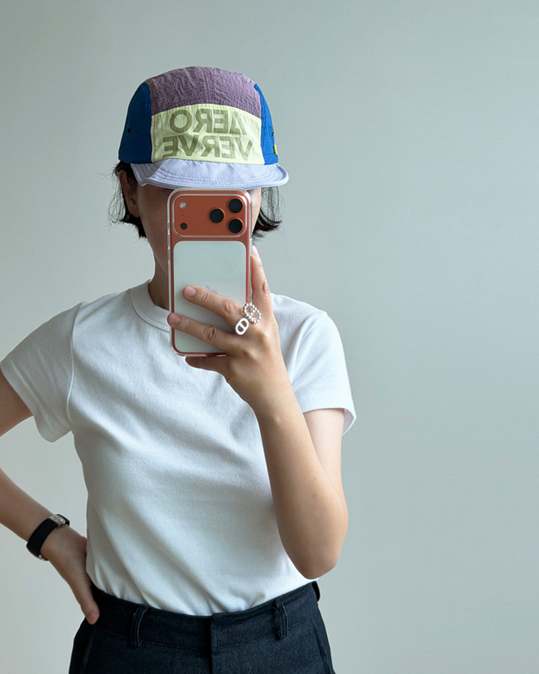 Color-Block Nylon Ripstop Camp Cap