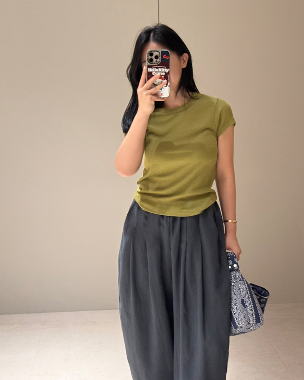 Cotton Stretch Fitted Short Sleeve Tee