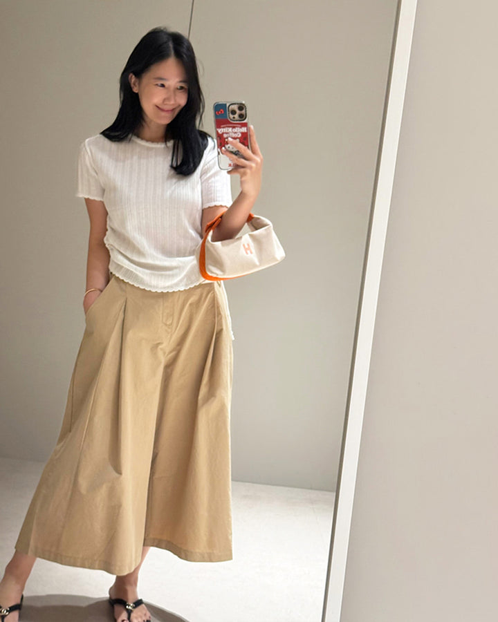 Volume Pleated Wide Pants