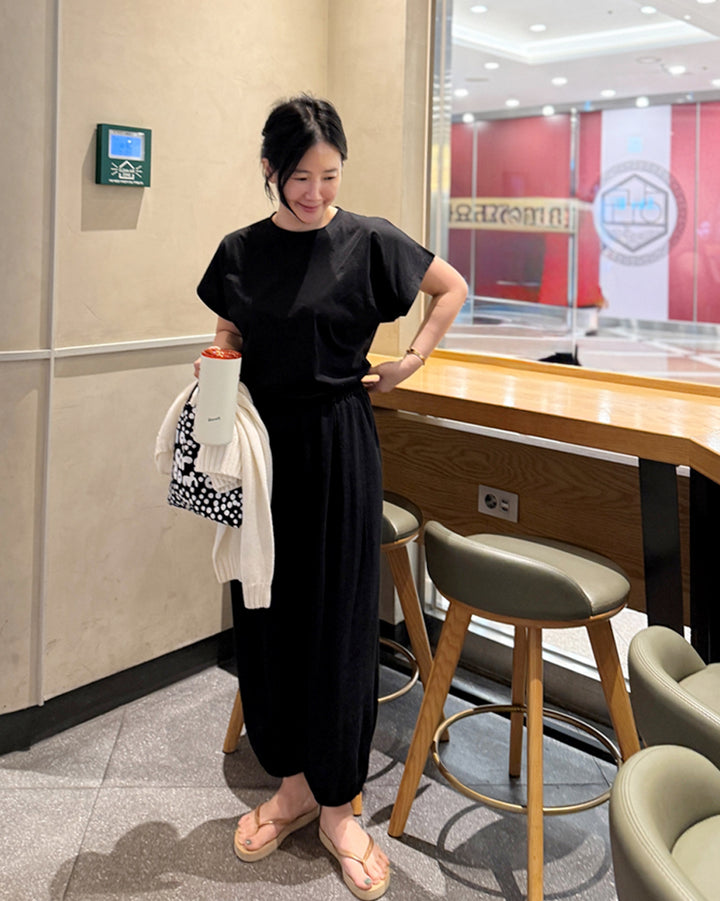 Classic Drape Shoulder Summer Tee