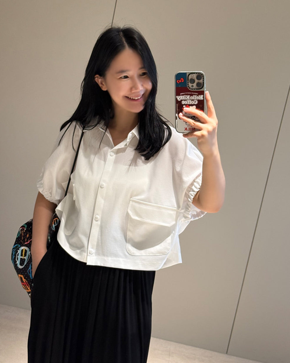 Gathered Short Sleeve Cropped Jacket