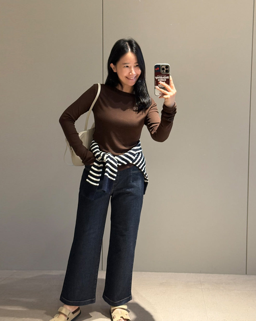 Dark Indigo Wide Straight Denim Pants