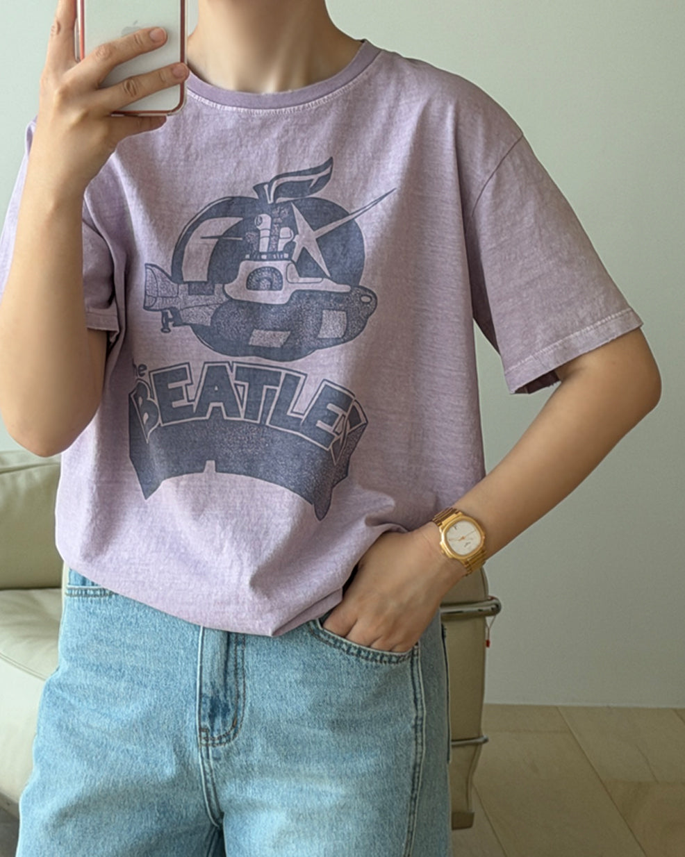 Beatles Graphic Washed Short Sleeve Tee