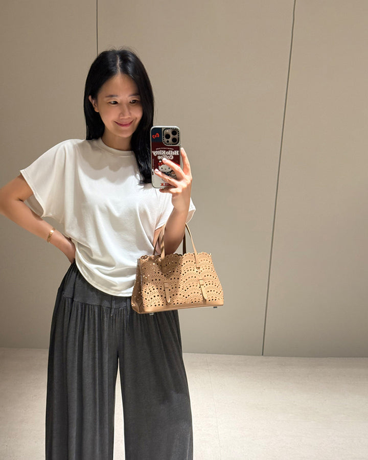 Side-Ruched Short-Sleeve Tee