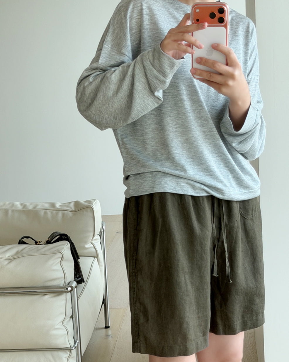 Casual Linen Drawstring Shorts
