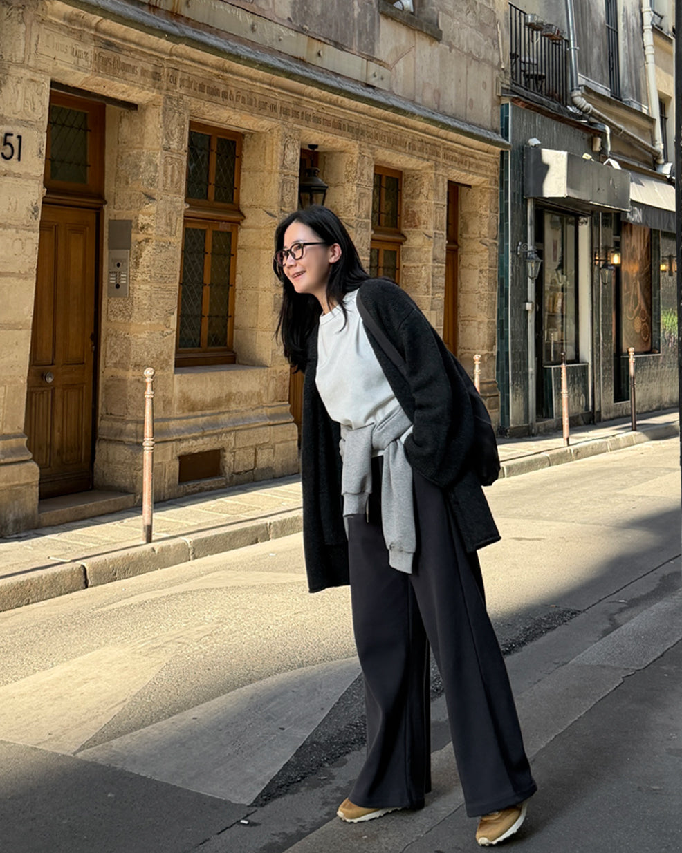 Cozy Wide-Leg Elastic Pants