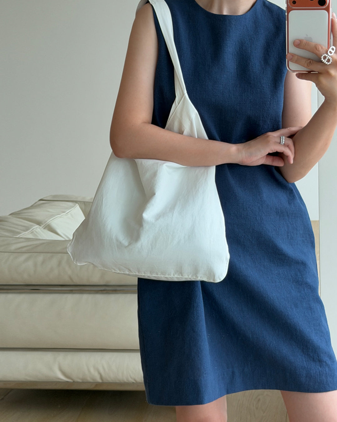 100% Linen Sleeveless A-Line Dress