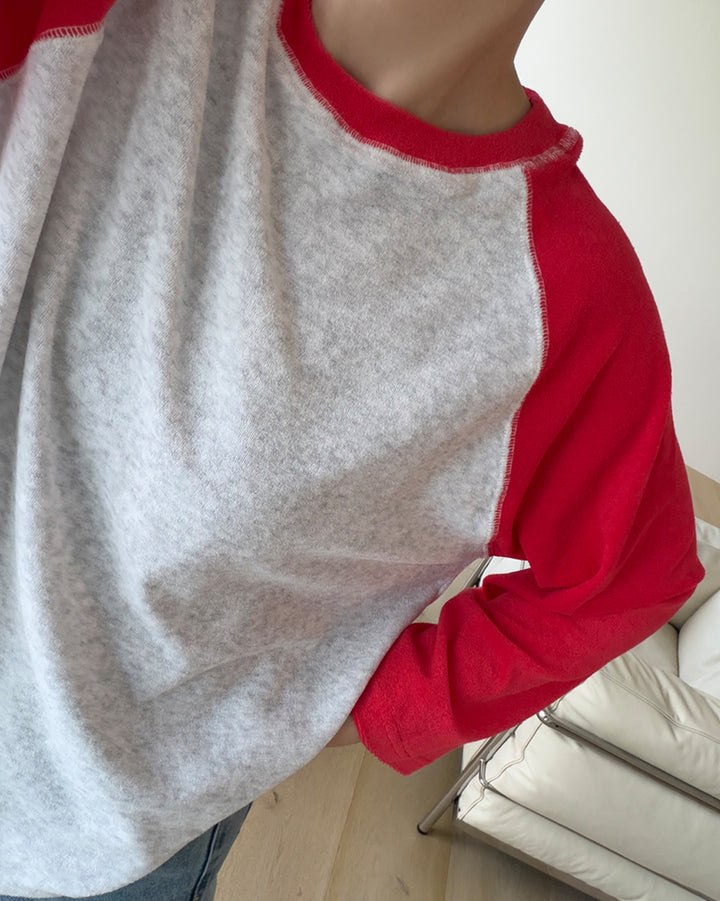 Two-Tone Raglan Sleeve Soft Top
