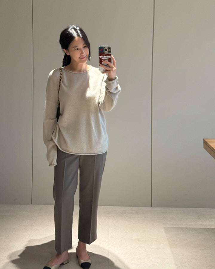 Tailored Pressed Tapered Trousers