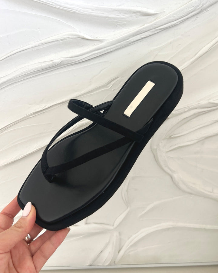 Square Toe Strappy Thong Sandals