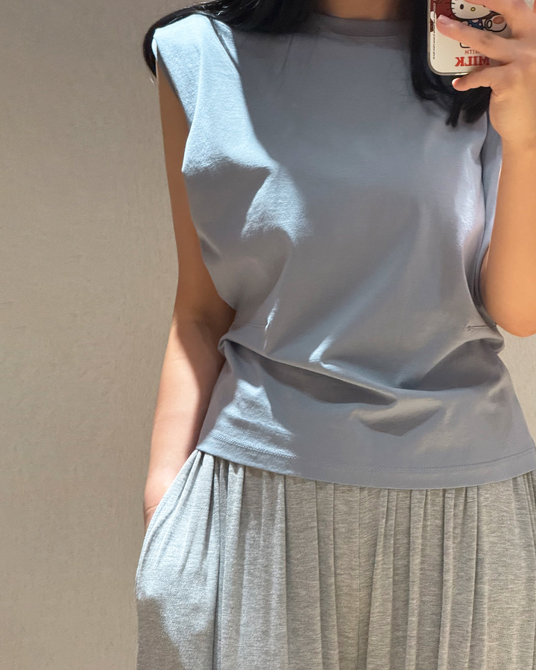 Cotton Cap Sleeveless Top