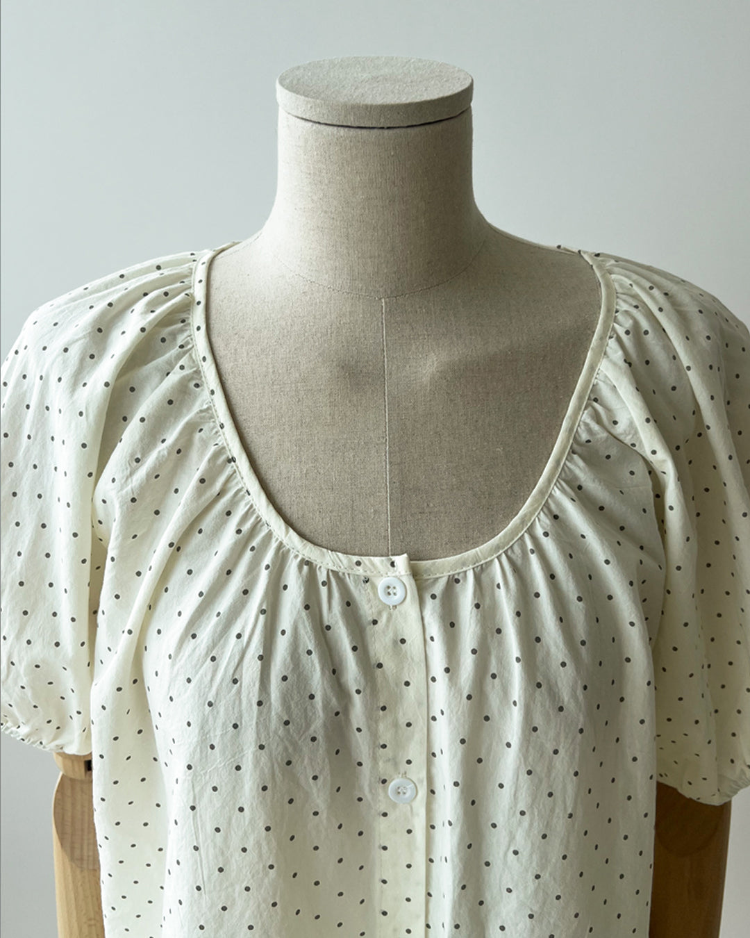 Cotton Polka Dot Short Sleeve Sleepwear Set