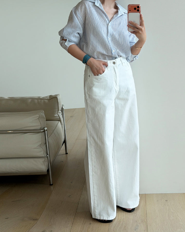 Lightweight Airy Stripe Shirt
