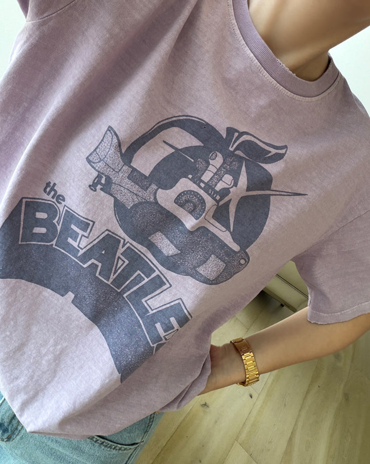 Beatles Graphic Washed Short Sleeve Tee