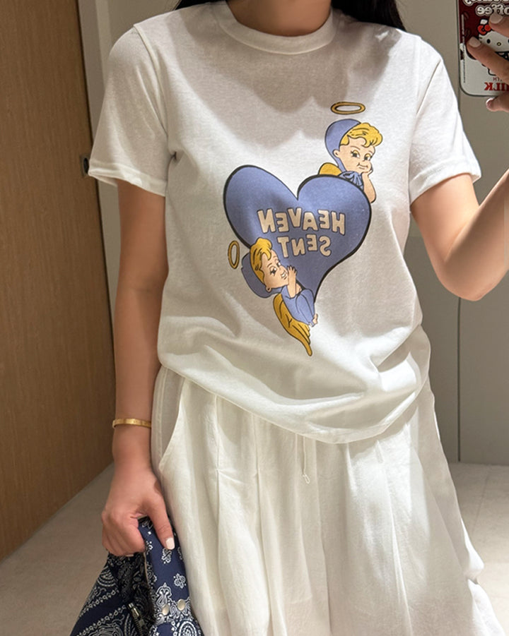 Heaven Sent Angel Graphic Tee