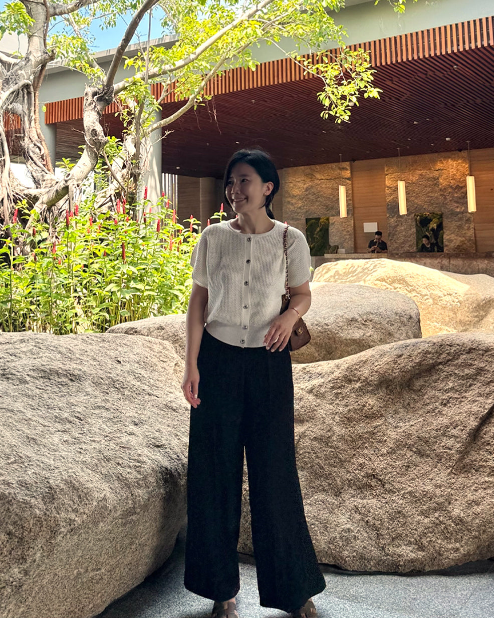High-Waisted Wide-Leg Trouser Slacks