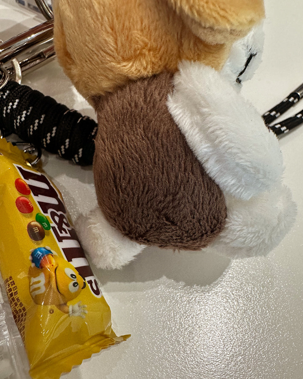 Chunky Puppy Layered Keychain