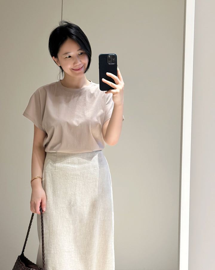 Classic Drape Shoulder Summer Tee
