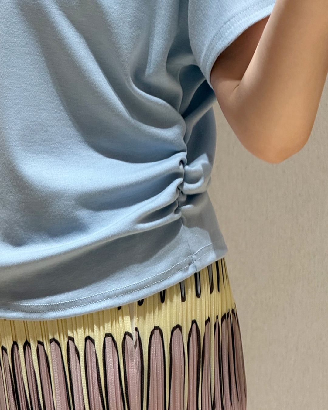 Side-Ruched Short-Sleeve Tee