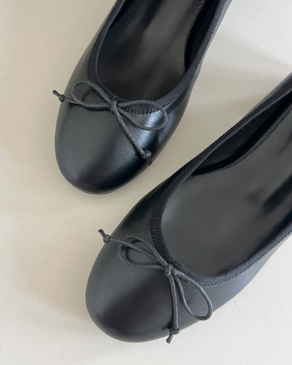 Matte Ribbon Low Block-Heel Pumps