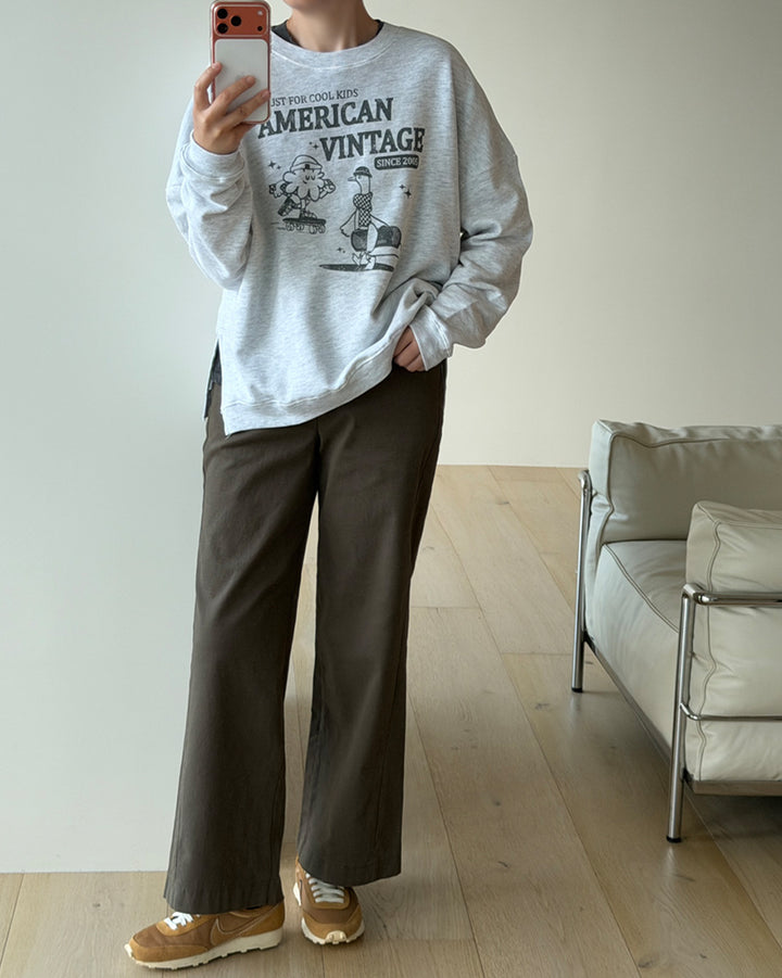 Oversized Graphic Vintage Sweatshirt