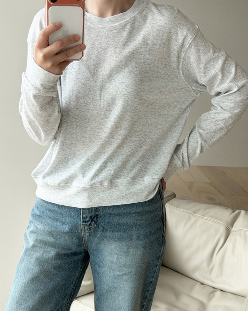 Soft Gauze-Touch Long Sleeve Top