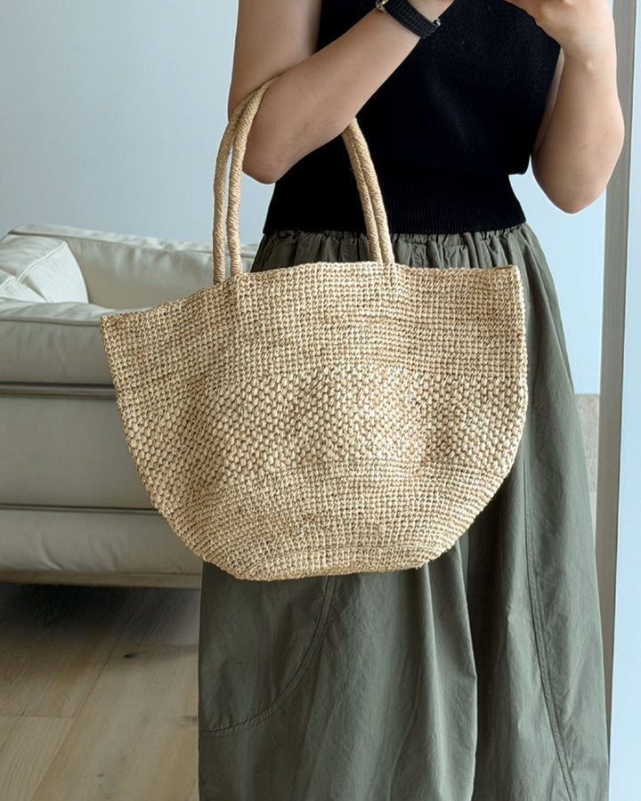 Aurelia Raffia Tote Bag