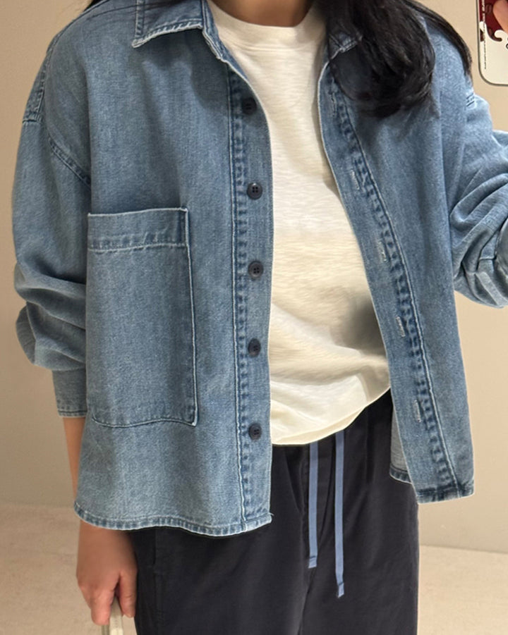 Soft Heathered Elbow-Sleeve Transition Tee
