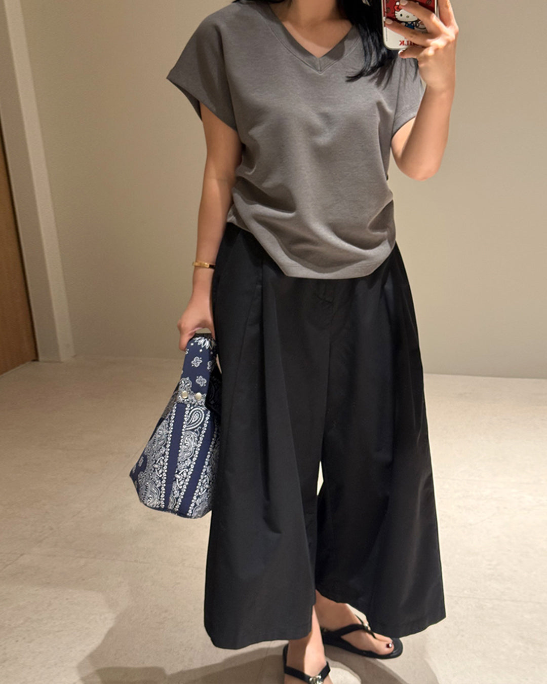 Volume Pleated Wide Pants