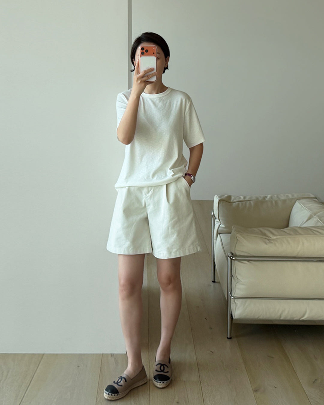 Minimalist High-Waist Wide Shorts