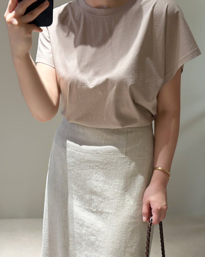 Classic Drape Shoulder Summer Tee